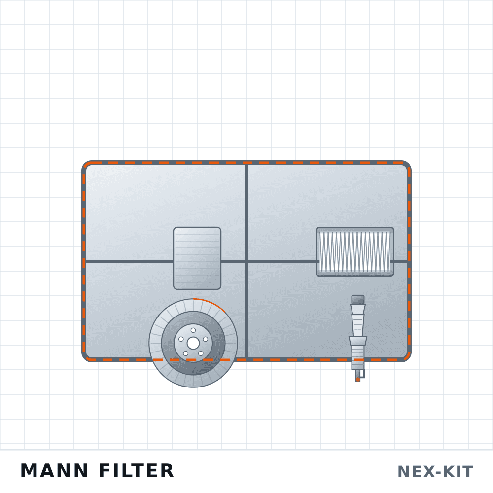 Kit de revision: aceite, aire, habitaculo y combustible